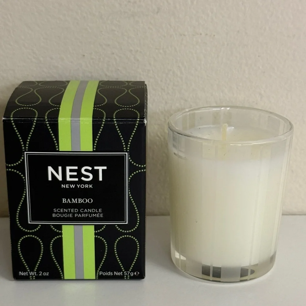 Nest New York: Bamboo Votive & Wild Mint / Eucalyptus Votive Candles - Picture 2 of 11